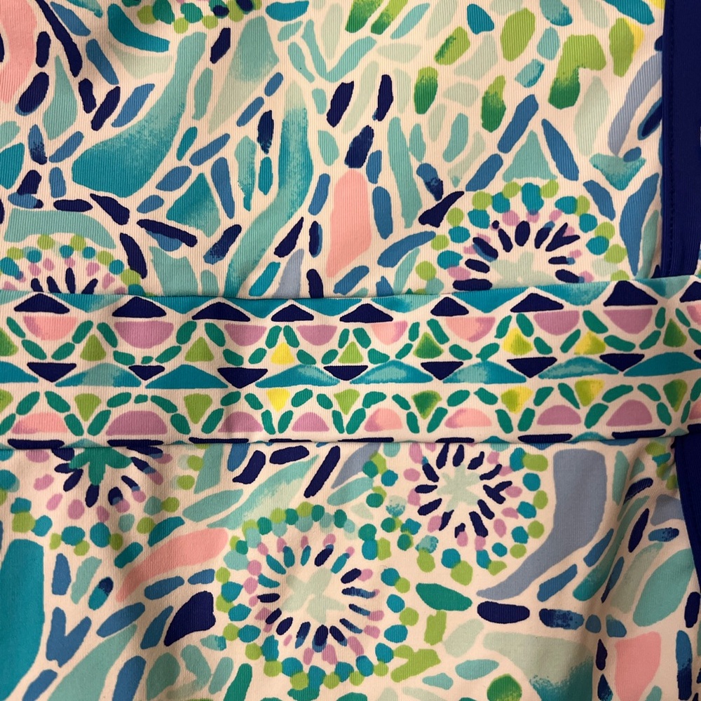 Lilly Pulitzer Palma One Piece Blue Ibiza Open Water Engineered Swimsuit - Picture 3 of 8